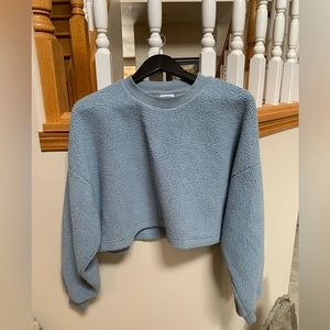 Sunday Best Teddy Oversized Crop Sweater Size M